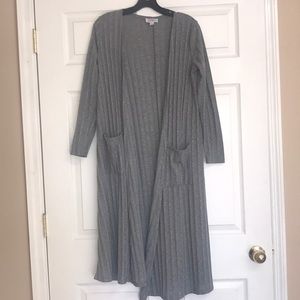 NWOT Lularoe Sarah cardigan gray size small